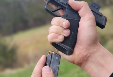 Reloading defensive firearm.