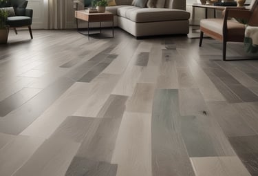 A well-lit interior showroom with a variety of modern and ornate chandeliers and light fixtures. The walls are red and black, and the floor is shiny white tile. There are chairs, small tables, and various decor items throughout the space. A red carpet runs down the center towards a window displaying outdoor scenery.