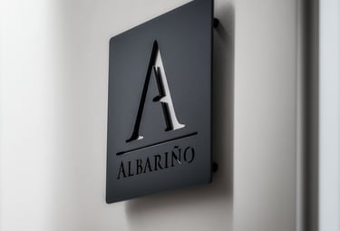 cartel que indica el numero de piso del apartamento