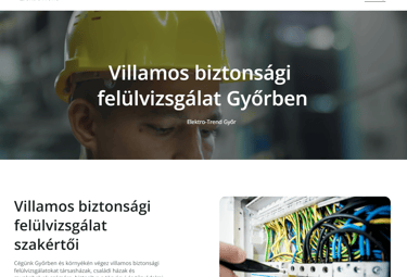 villamosbiztonsági felülvizsgálatról készített weblap, sansoft