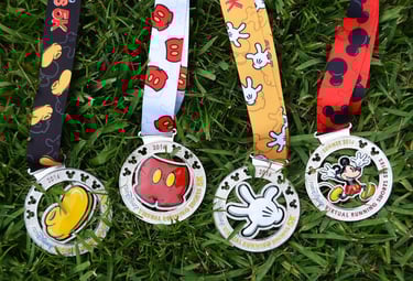 2016 runDisney Virtual Summer Series Medals