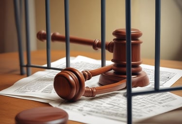 A man in a suit walks past a modern office building with large glass windows. Inside, there are two large potted plants, sleek wooden paneling, and a bright reception area with modern furnishings.
