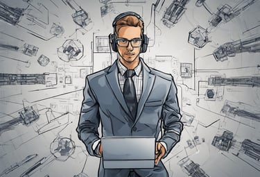 two person standing on gray tile paving