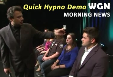 Comedy Hypnotist Chicago WGN News