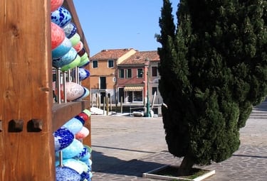 perle en verre boulier à Murano