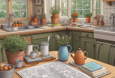 A beautiful display of printable art options in soft colors.