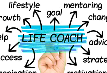 circle diagram with center as life coach