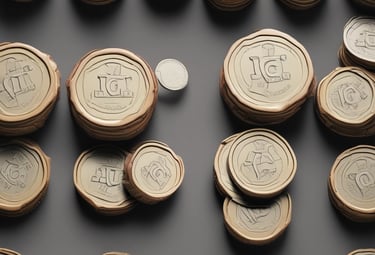 An elderly couple happily reviewing their LIC retirement plan documents together.