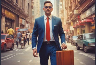 An elderly couple happily reviewing their LIC retirement plan documents together.