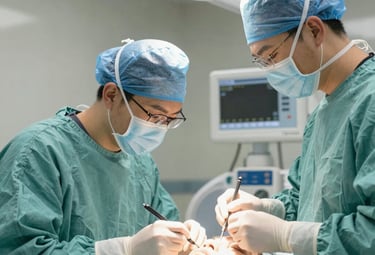 A neurologist examining brain scans on a digital screen in a modern office.