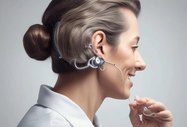 Speech therapist working with a child on communication skills.