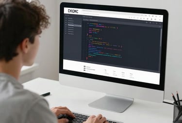 A minimalist workspace with a designer sketching website wireframes on paper.