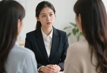 A diverse group of people sharing stories and supporting each other in an online forum.