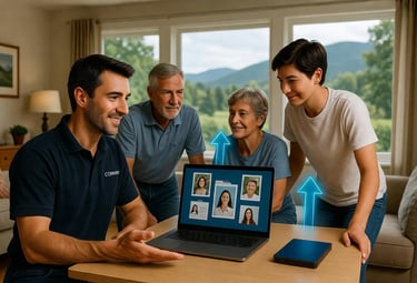 Data migration and backup to protect photos, music and documents at Burlington home