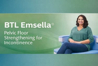BTL Emsella displayed in a clinical setting, treating incontinence