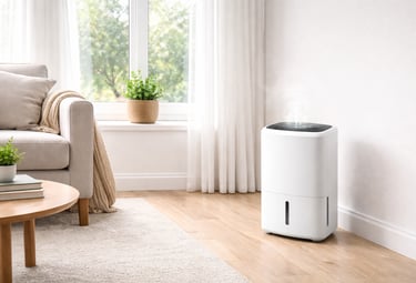 Deshumidificador doméstico para quitar la humedad por condensación en casa