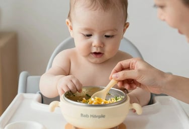Parents attentively participating in a children’s nutrition workshop with colorful materials.