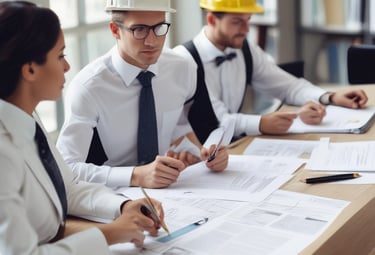 Business meeting with diverse European professionals collaborating.