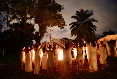 Ceremonia fin de año, meditación, espiritual
