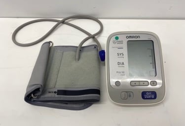 Blood pressure monitor used in our Adult Family Home to check residents’ vital signs and support routine senior health care