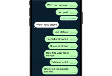 Smartphone screen showing an AI chat conversation with appointment confirmation.