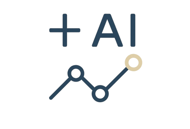 Datadriven medicinsk precision med AI-analys – Revaliis klinisk hälsodata ikon i Apple-minimalistisk