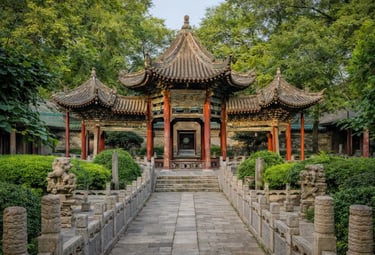 Great Mosque of Xi’an in China, unique mosque combining traditional Chinese architecture with Islamic design.
