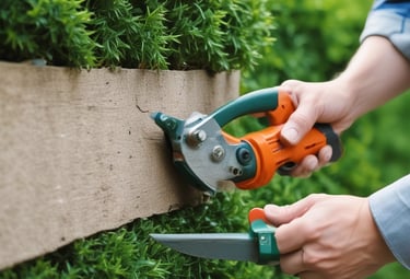 Hands exchanging a small plant symbolizing growth and support between generations.