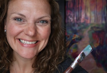 Artist creating Sacred Light portraits rooted in spiritual presence