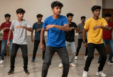 Colorful dancers practicing various styles in different studio spaces showcasing versatility.