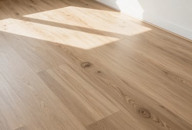 A freshly installed wooden fence surrounding a cozy backyard garden.