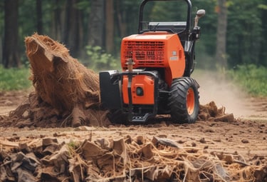 Technician fixing an underground sprinkler system in a residential garden.