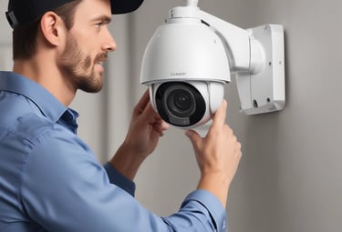 Close-up of a secure server room with glowing network cables and locks.