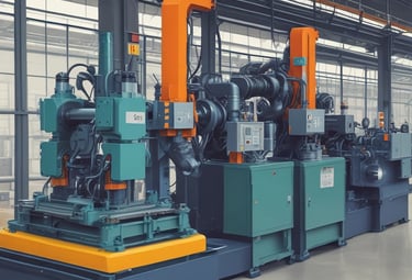 Graphic showing cloud servers connected with digital data streams.