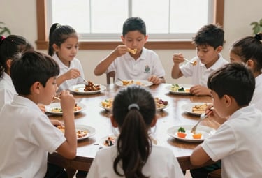 Students collaborating on a robotics project with laptops and robots.