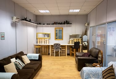 The green room located in the White room at Atlas Studios.