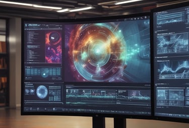 A hand holding a smartphone showing social media icons on a clean interface.