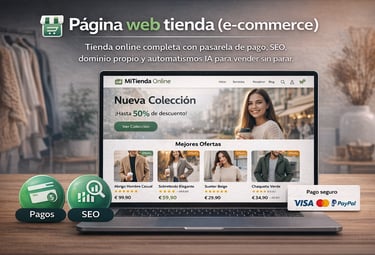 Página web tienda (e-commerce)