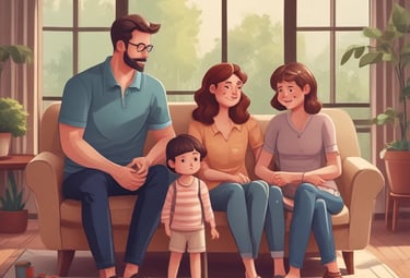 A laptop screen showing a video therapy session in progress.