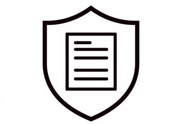 Simple black outline of a city hall building on white background representing municipal regulations.