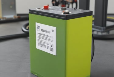 Industrial energy storage units installed in a clean, modern facility.