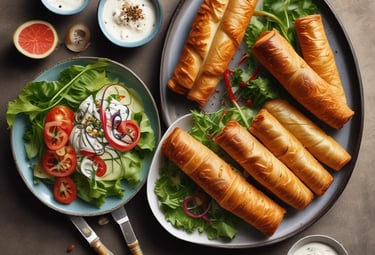 Artisan charcoal grill glowing with embers beneath skewers of marinated meat.