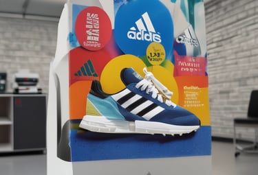 Durable advertising banner displayed outdoors on a busy street.