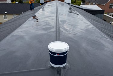a man riding a skateboard down the side of a ramp
