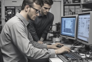 Customer receiving technical support over the phone with a friendly technician.