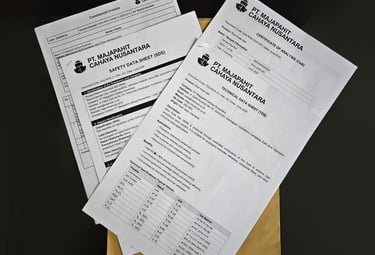 product information and documentation for rice husk ash