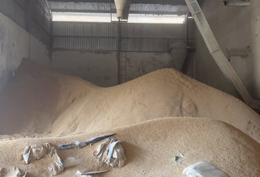 raw rice husk for soil-related application