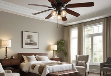 A crew trimming trees and tidying a yard under a clear blue sky.