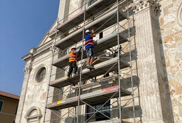 a man riding a skateboard down the side of a ramp