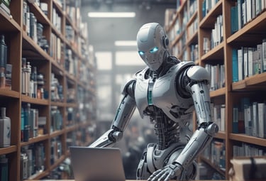 A close-up of hands typing on a laptop with a globe hologram hovering above.